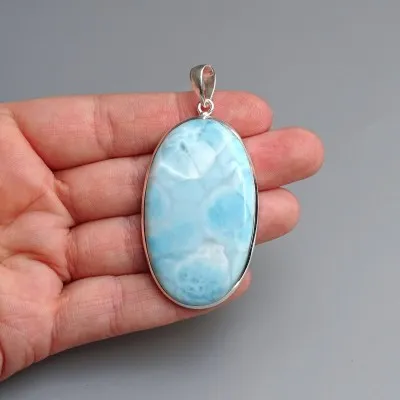 Larimar přívěšek top kvalita 23,6g, Dominikánská republika