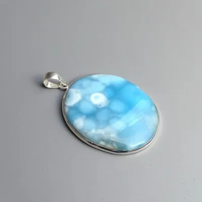 Larimar přívěšek top kvalita 23,8g, Dominikánská republika