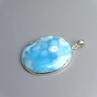 Larimar pendant top quality 23.8g, Dominican Republic