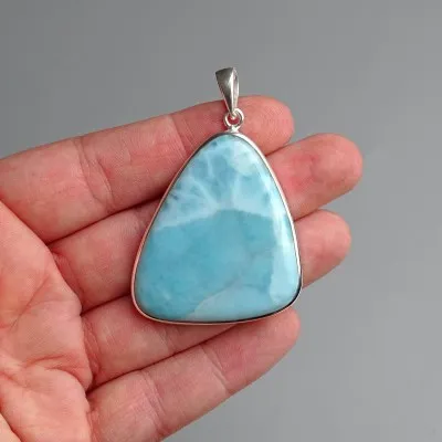 Larimar přívěšek top kvalita 23,8g, Dominikánská republika