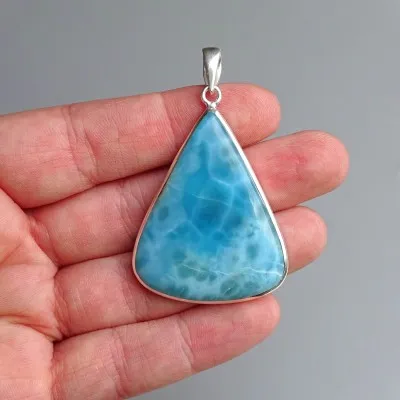 Larimar přívěšek top kvalita 14,5g, Dominikánská republika