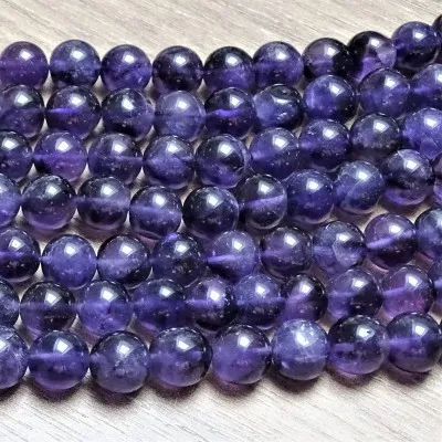 Mineralperlen - AMETHYST ' 9 mm