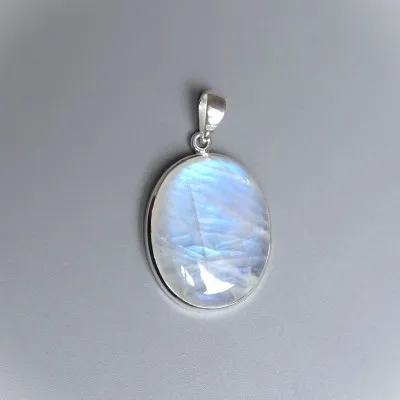 Moonstone pendant in silver 15.2g, top quality India