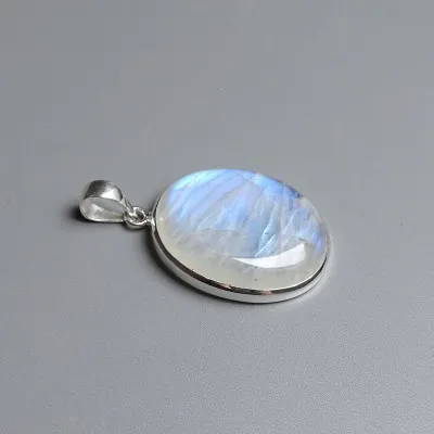Moonstone pendant in silver 15.2g, top quality India