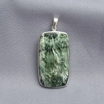 Serafinite pendant in silver 20.2g, Russia