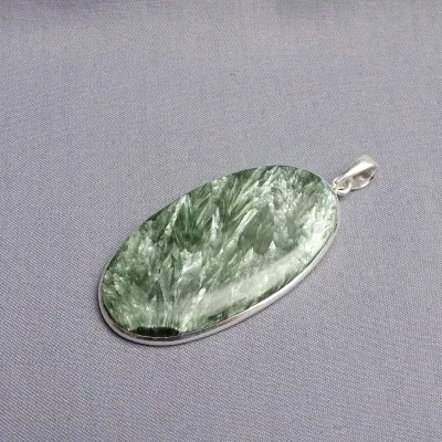 Serafinite pendant in silver 18.2g, Russia
