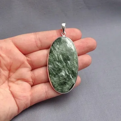 Serafinite pendant in silver 18.2g, Russia