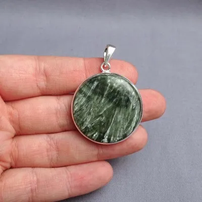 Serafinit-Anhänger aus Silber 14g, Russland