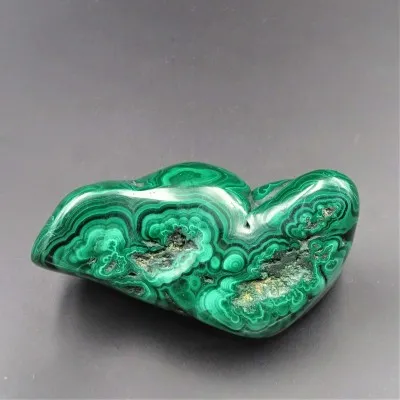 Malachite polished, 542 g,  Congo