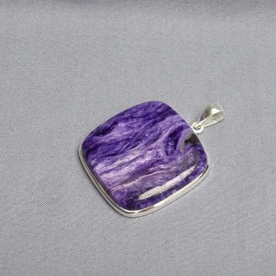 Charoit-Anhänger in Silber 21,6g, Jakutsk Russland
