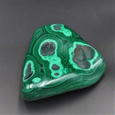 Malachite polished, 445 g,  Congo