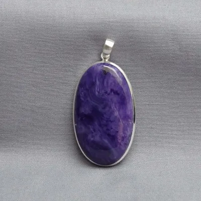 Charoit-Anhänger in Silber 21,9g, Jakutsk Russland