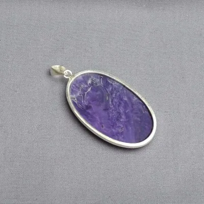 Charoit-Anhänger in Silber 21,9g, Jakutsk Russland