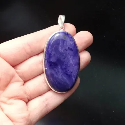 Charoit-Anhänger in Silber 21,9g, Jakutsk Russland