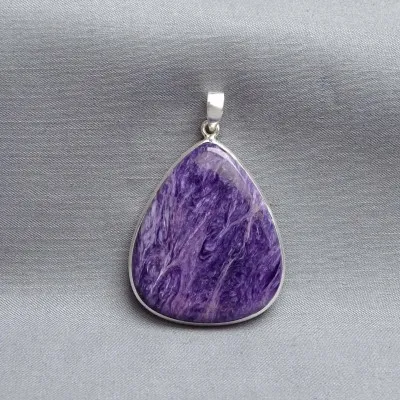 Charoit-Anhänger in Silber 18,4g, Jakutsk Russland