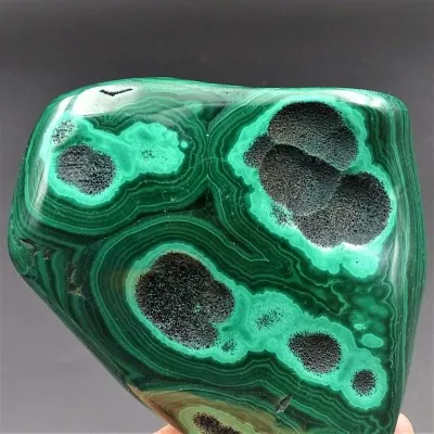 Malachite polished, 445 g,  Congo