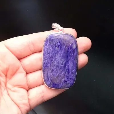 Charoit-Anhänger in Silber 22,2g, Jakutsk Russland