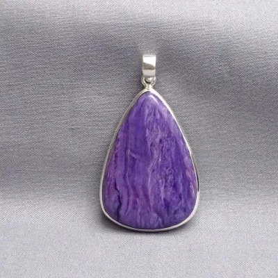 Charoit-Anhänger in Silber 16,4g, Jakutsk Russland