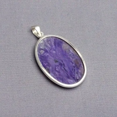 Charoit-Anhänger in Silber 15,8g, Jakutsk Russland
