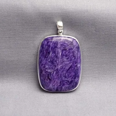 Charoit-Anhänger in Silber 24,5g, Jakutsk Russland