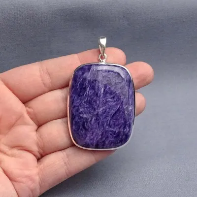 Charoit-Anhänger in Silber 24,5g, Jakutsk Russland