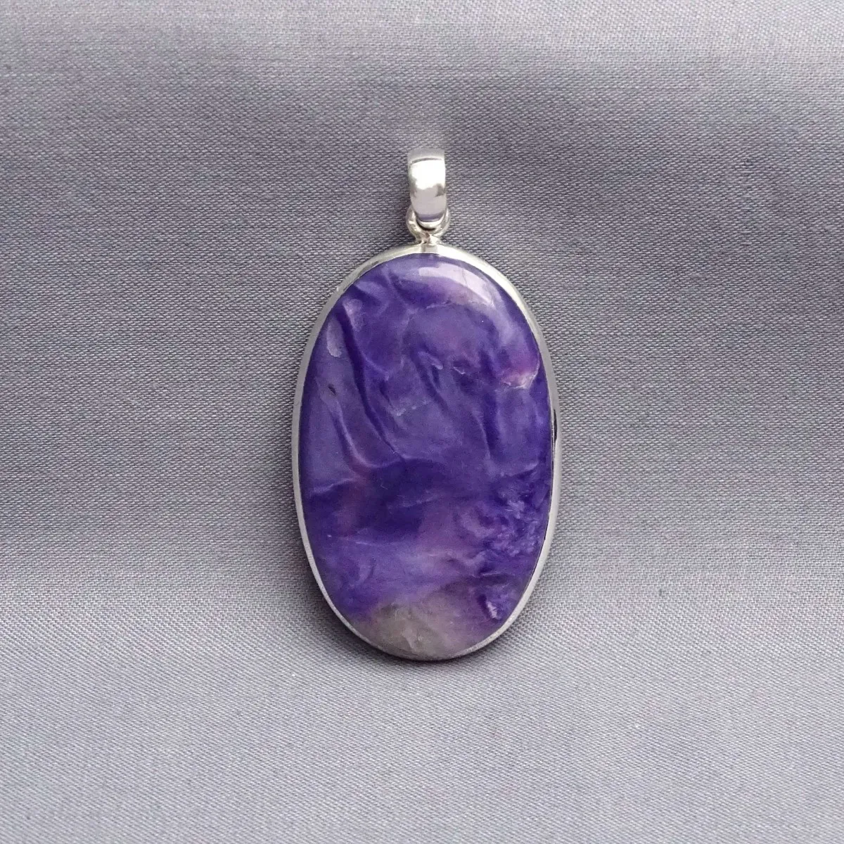 Charoit-Anhänger in Silber 18,2g, Jakutsk Russland