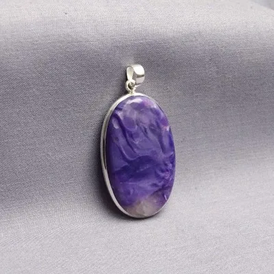 Charoit-Anhänger in Silber 18,2g, Jakutsk Russland