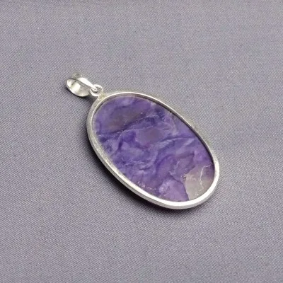 Charoit-Anhänger in Silber 18,2g, Jakutsk Russland