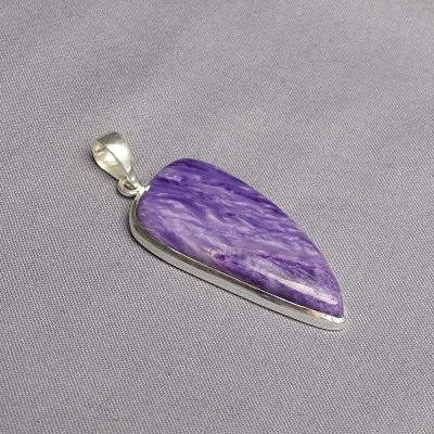 Charoit-Anhänger in Silber 12,8g, Jakutsk Russland