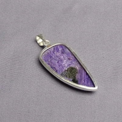 Charoit-Anhänger in Silber 12,8g, Jakutsk Russland