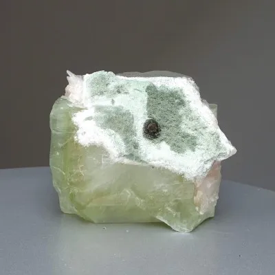 Apophyllite green crystal, stilbite 171g, India