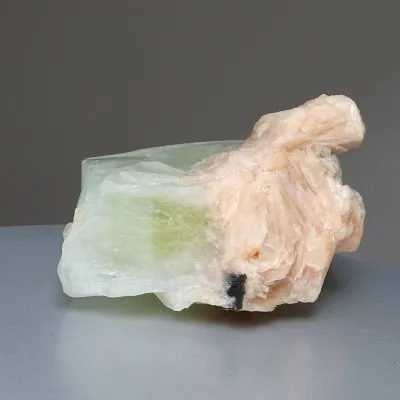 Apophyllitgrüner Kristall, Stilbit 290g, Indien