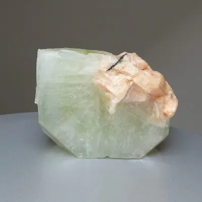 Apophyllitgrüner Kristall, Stilbit 290g, Indien
