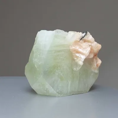 Apophyllitgrüner Kristall, Stilbit 290g, Indien