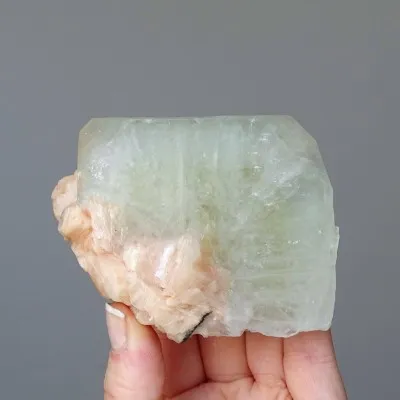 Apophyllitgrüner Kristall, Stilbit 290g, Indien