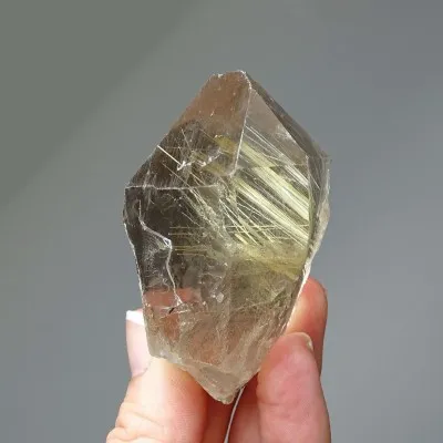Rauchquarz mit Rutil 114g, Brasilien