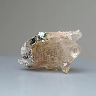 Rauchquarz mit Rutil 31g, Brasilien