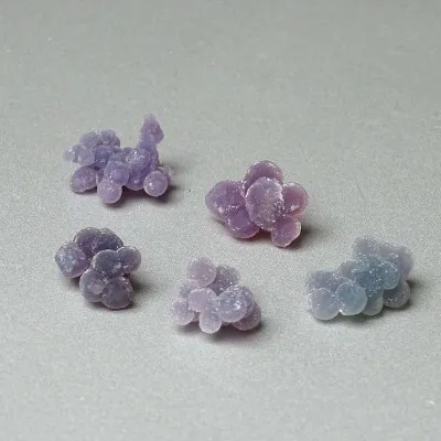 Traubenchalcedon 5 Stück Kugeln 7,2g, Indonesien