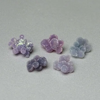 Traubenchalcedon 5 Stück Kugeln 7,2g, Indonesien