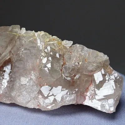 Smoky quartz crystal intergrowth with rutile 324g, Brazil