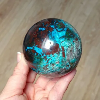 Quantum quattro přírodní minerál koule 542g, Namibie