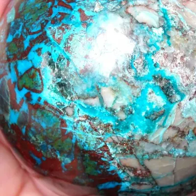 Quantum quattro přírodní minerál koule 542g, Namibie