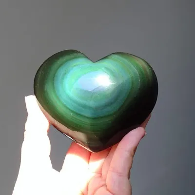 Obsidian Regenbogen poliert 309g, Mexiko