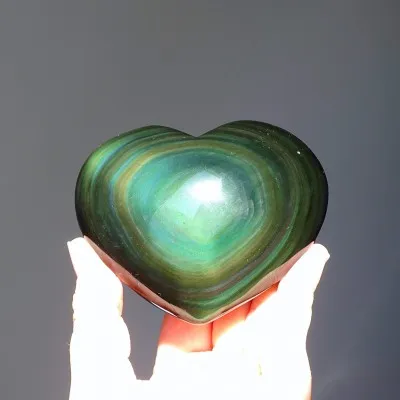 Obsidián duhový leštěný 309g, Mexiko