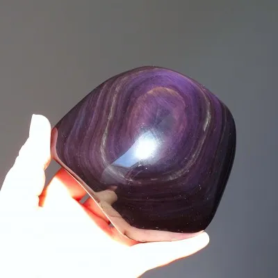 Obsidian Regenbogen poliert 659g, Mexiko