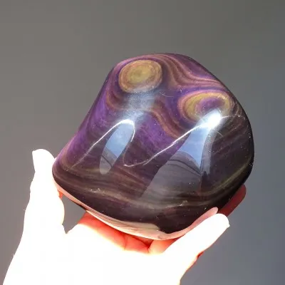 Obsidián duhový leštěný 659g, Mexiko