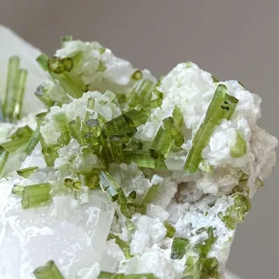 Pollucite rare collector's mineral crystals combined with tourmaline 2228g, Afghanistan