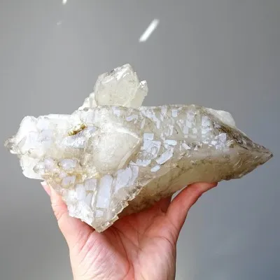 Smoky quartz natural master crystal elestial 2092g, Brazil