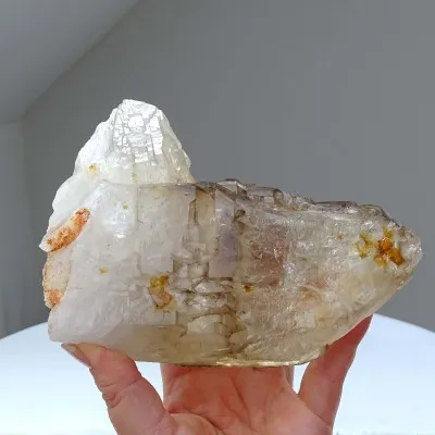 Záhněda přírodní mistrovský krystal elestial 1230g, Brazílie