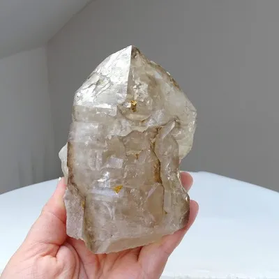 Záhněda přírodní mistrovský krystal elestial 696g, Brazílie